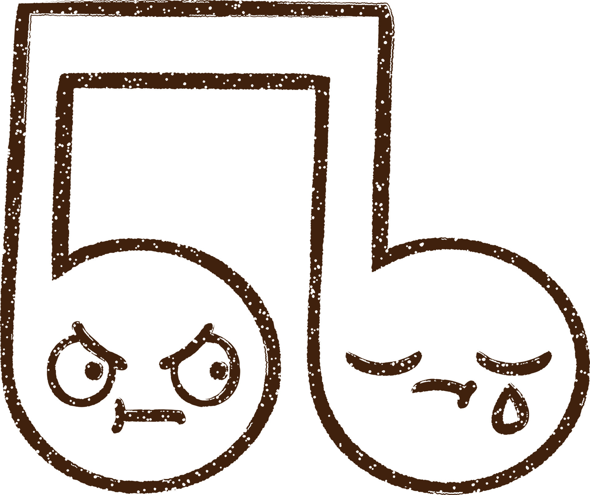 Music Note Charcoal Drawing 12240893 Vector Art at Vecteezy