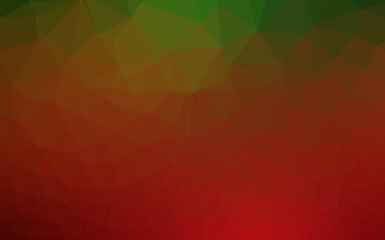 textura de triángulo borroso vector verde claro, rojo.