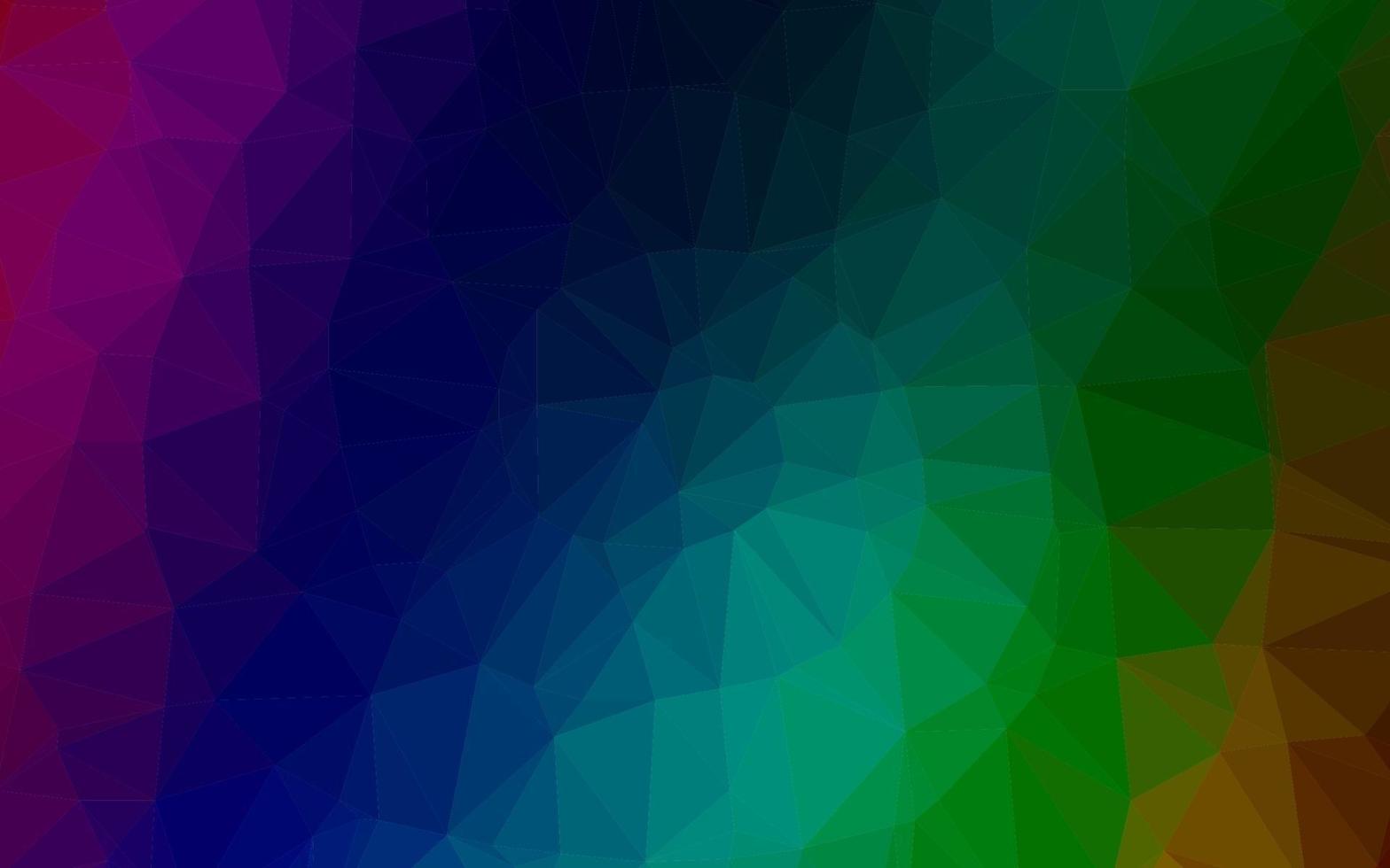 Dark Multicolor, Rainbow vector polygonal background.