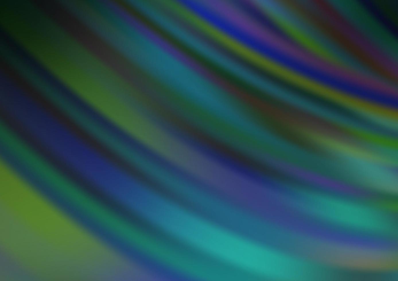 Dark Blue, Green vector pattern with curved circles.