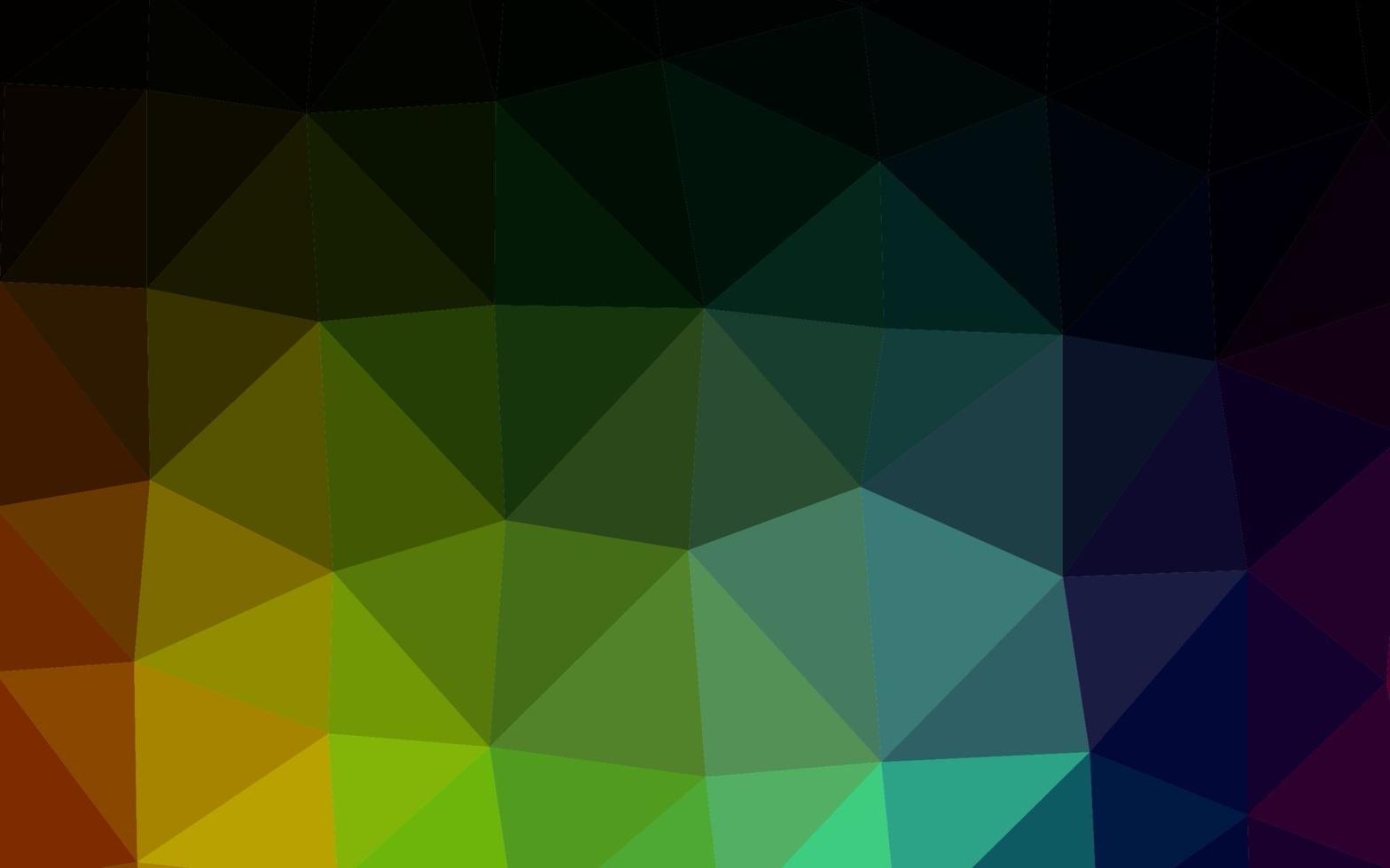 Dark Multicolor, Rainbow vector polygonal pattern.