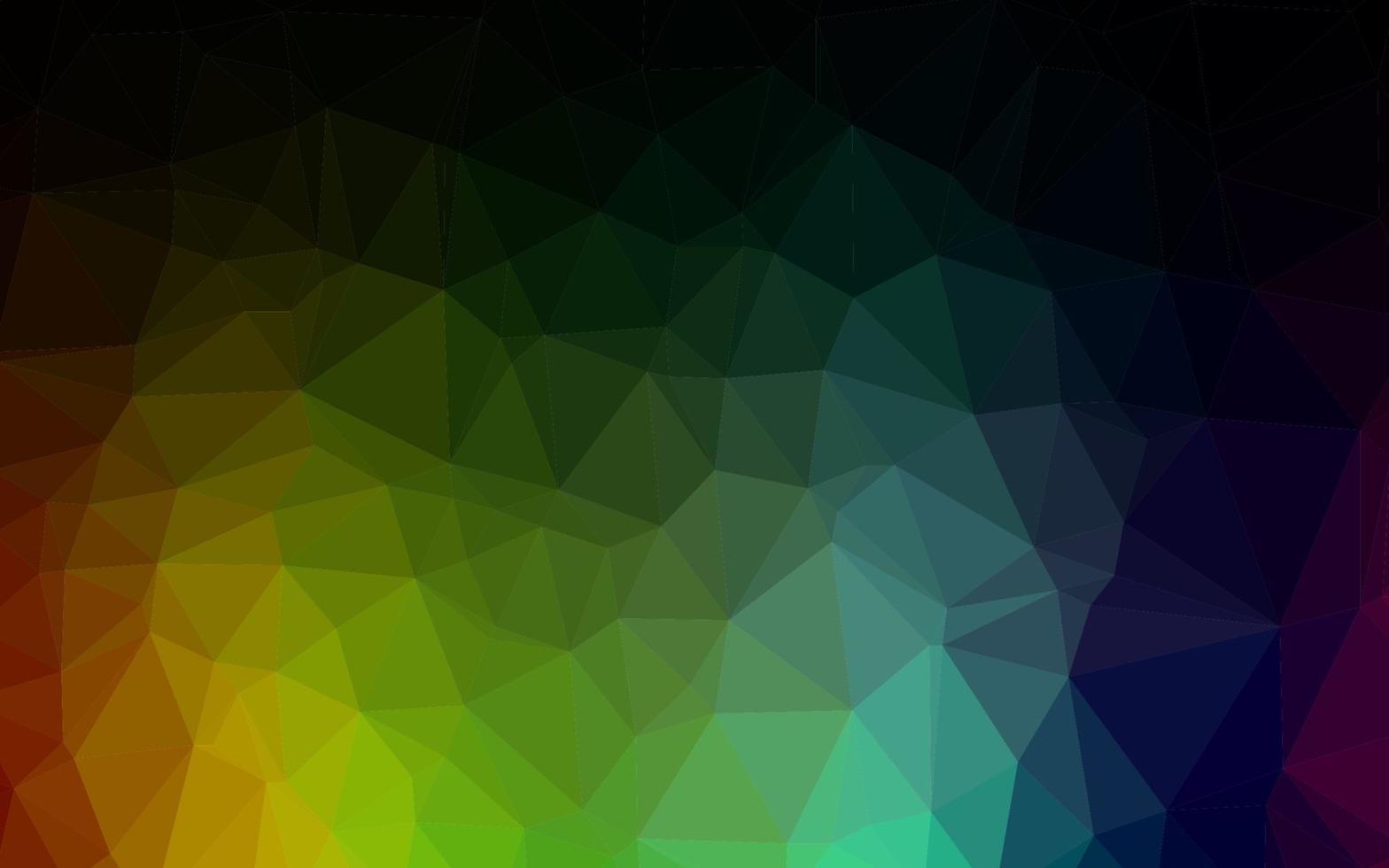 Dark Multicolor, Rainbow vector abstract mosaic backdrop.