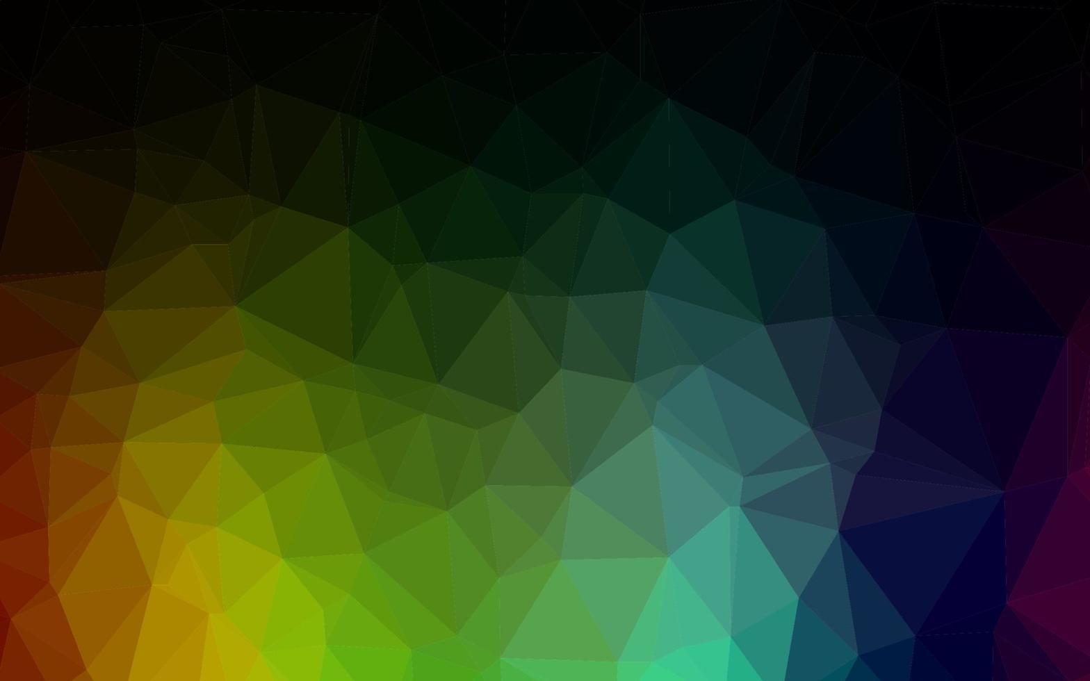 Fondo de mosaico abstracto de vector de arco iris multicolor oscuro.