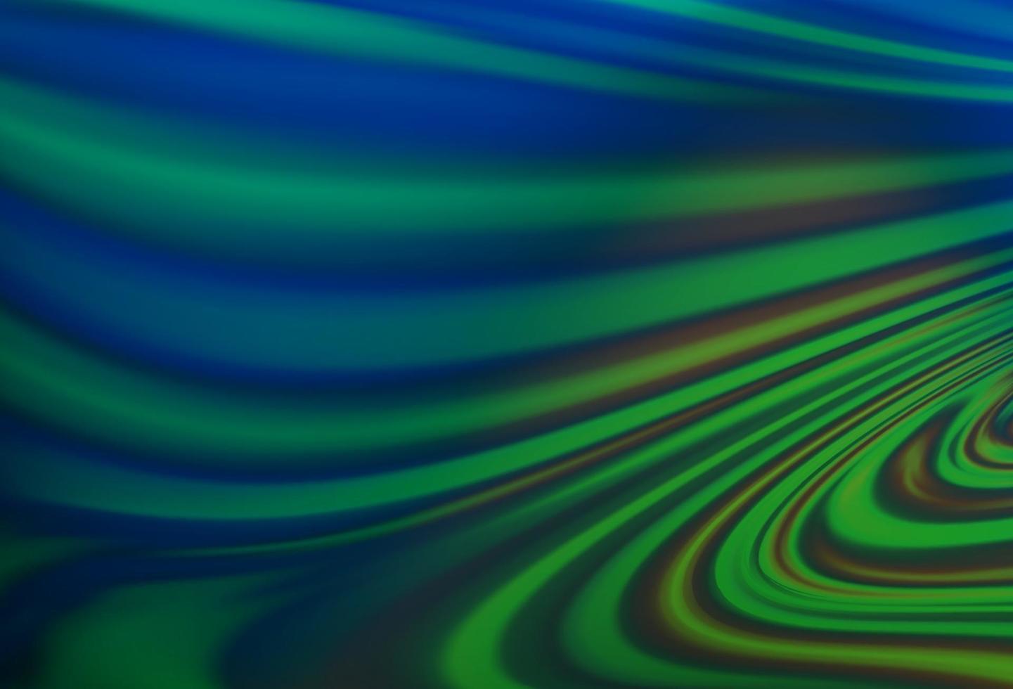 Dark Blue, Green vector background with bent ribbons.
