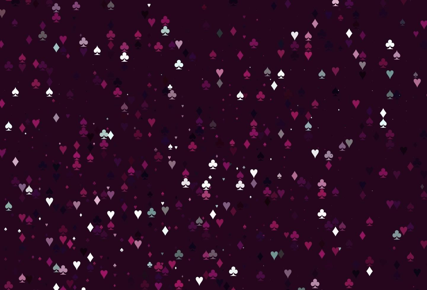 textura vectorial rosa claro con naipes. vector