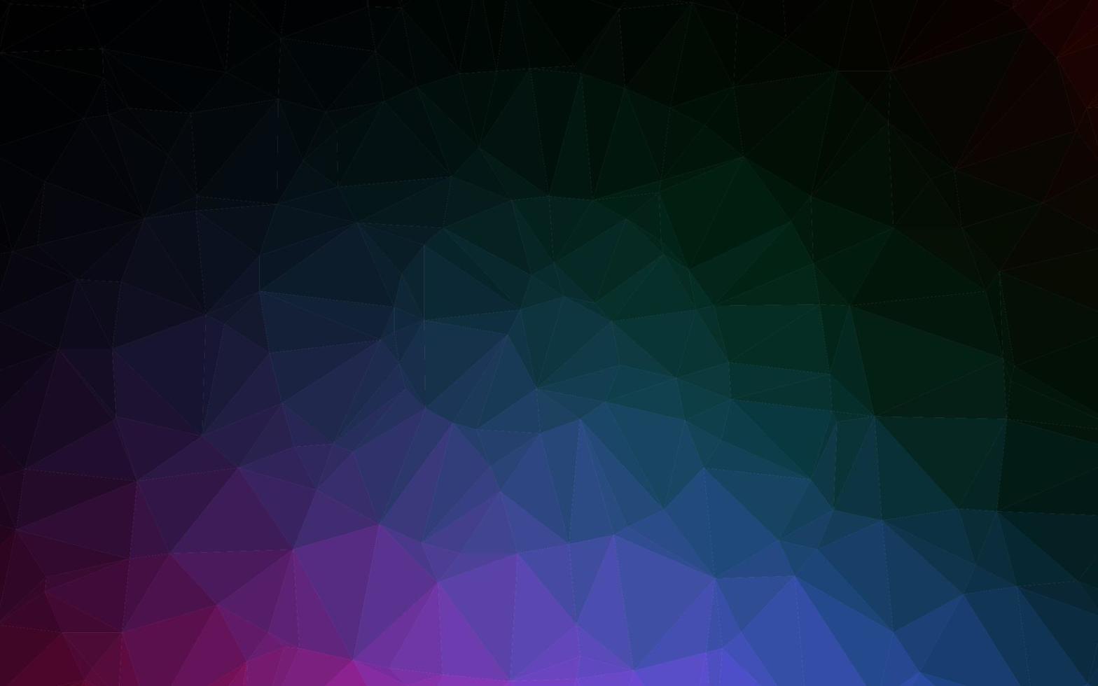 Dark Multicolor, Rainbow vector abstract mosaic backdrop.