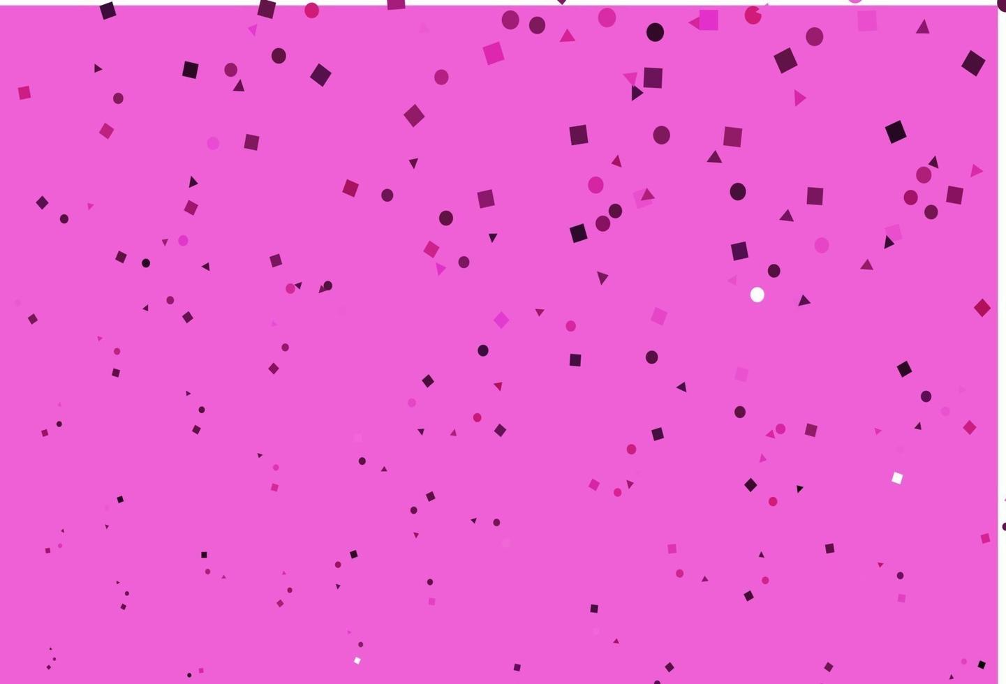 textura de vector rosa claro en estilo poli con círculos, cubos.