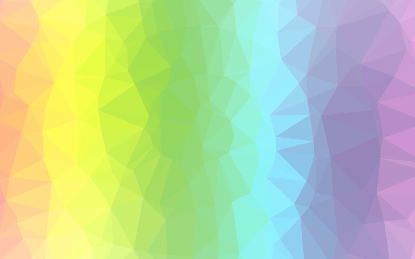 Light Multicolor, Rainbow vector shining triangular pattern.