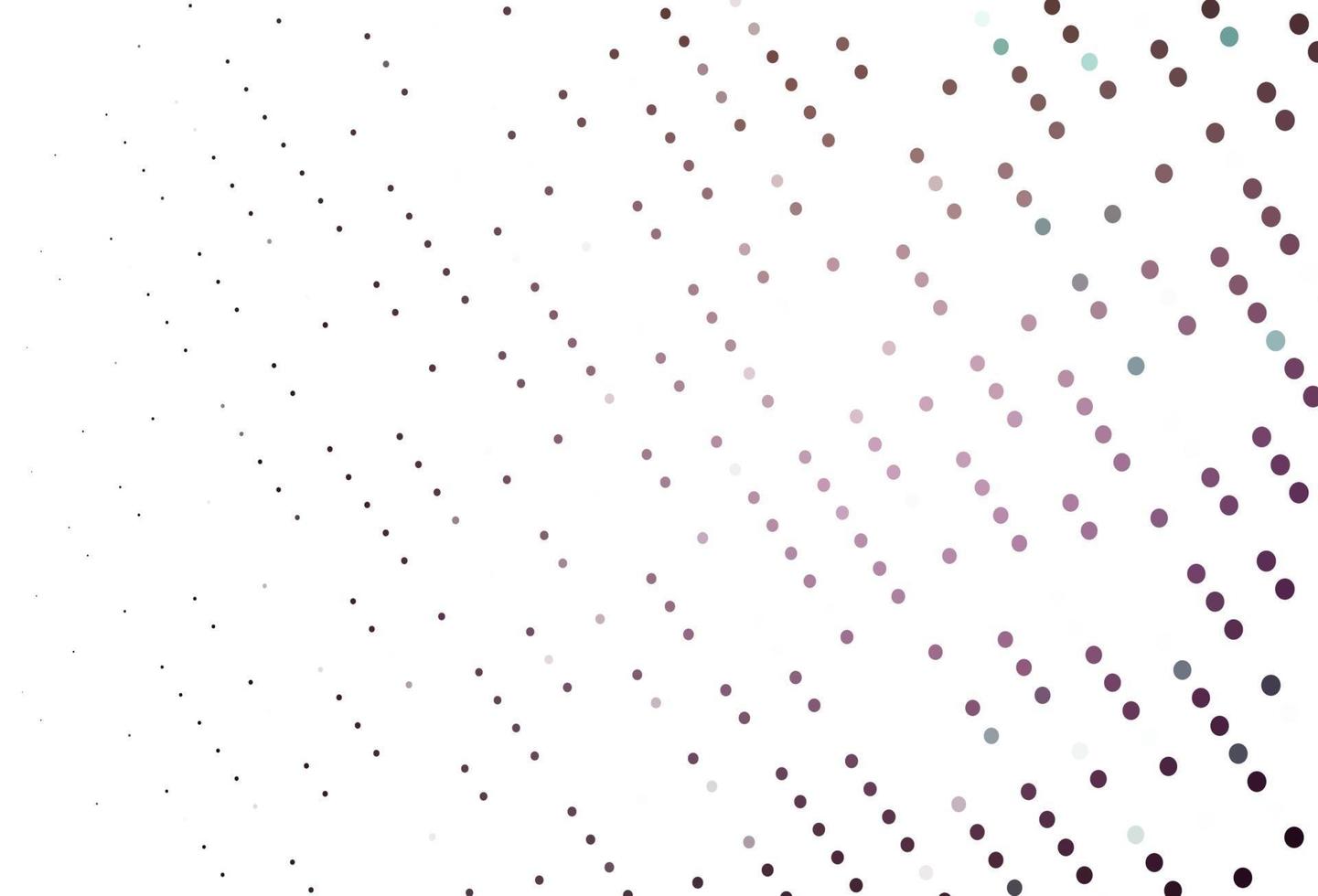 telón de fondo de vector rosa claro con puntos.