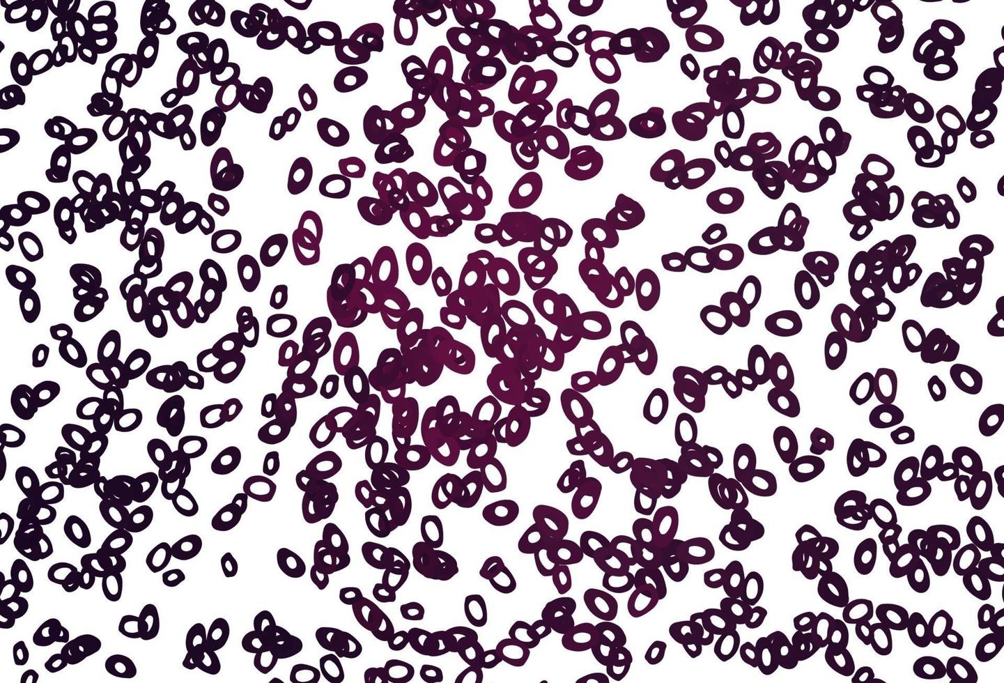 Dark Pink vector background with bubbles.