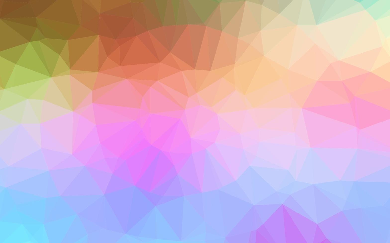 multicolor claro, textura de mosaico del triángulo del vector del arco iris.