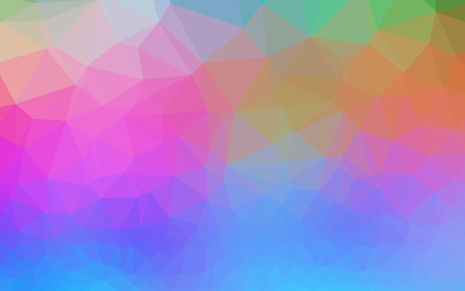 Light Multicolor, Rainbow vector triangle mosaic cover.