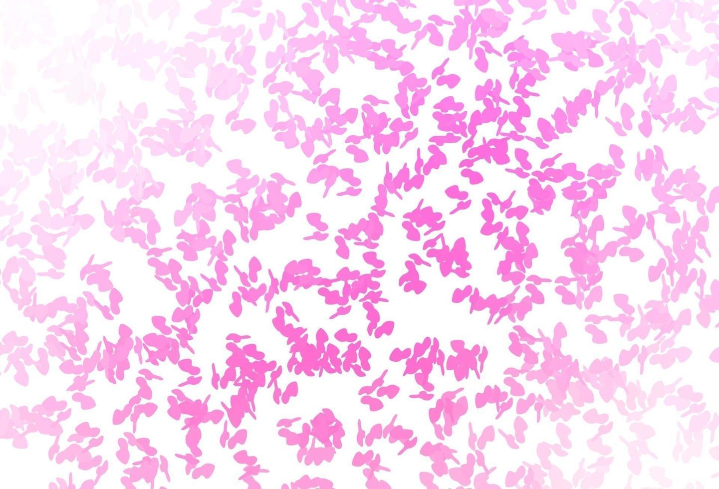 Light Pink vector pattern with chaotic shapes.