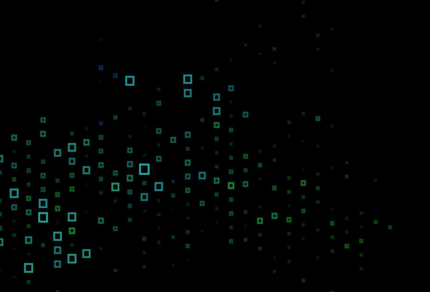 Fondo de vector azul oscuro, verde con rectángulos.