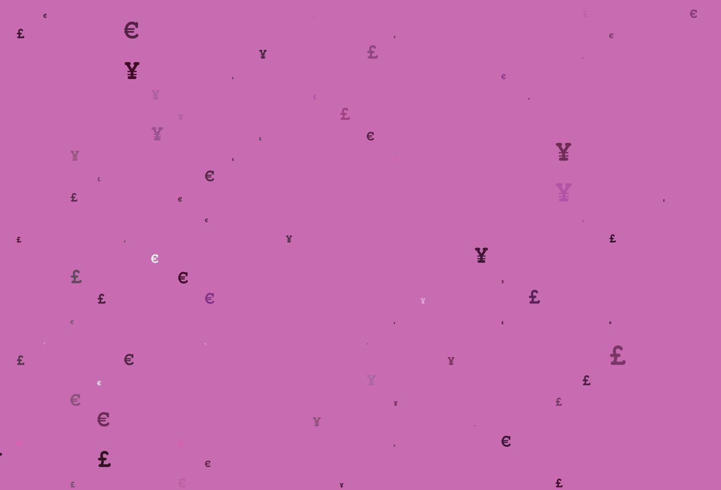 Light Pink vector texture with financial symbols.
