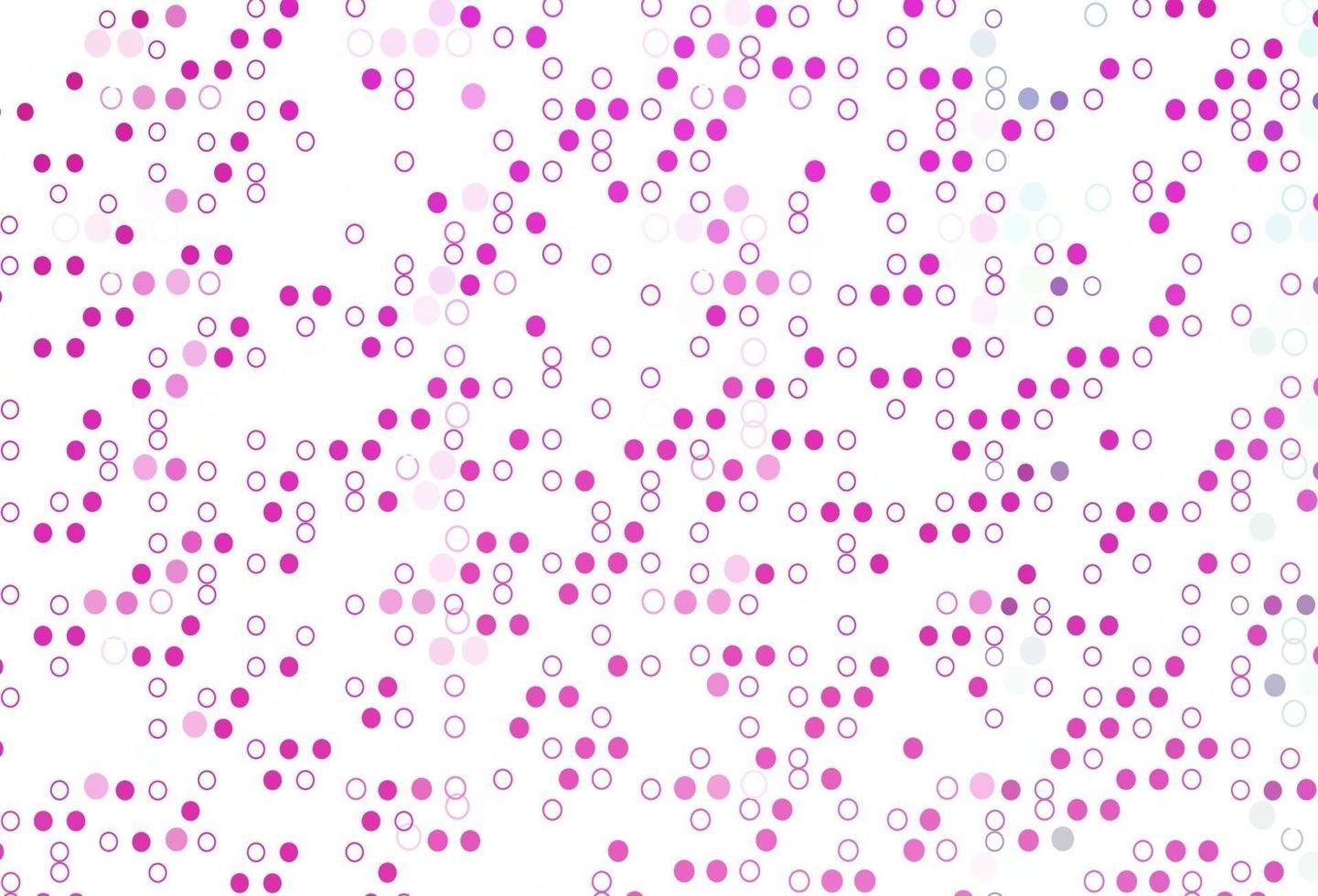 Light Pink vector pattern with spheres.