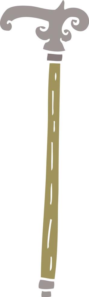 cartoon doodle walking stick vector