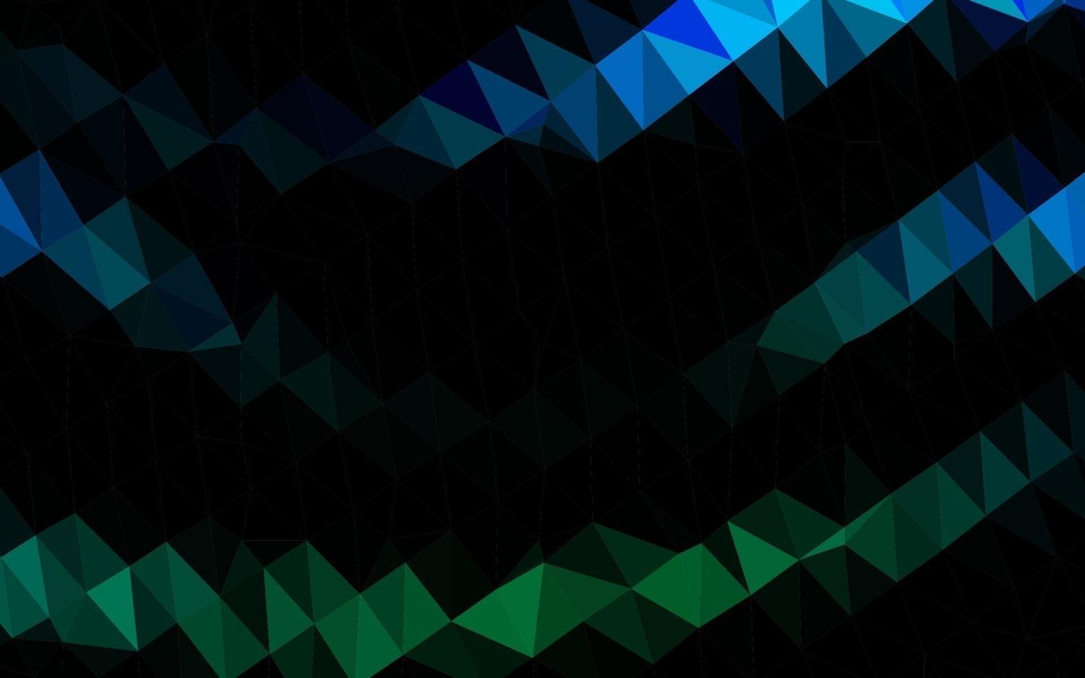 diseño poligonal abstracto del vector azul claro, verde.