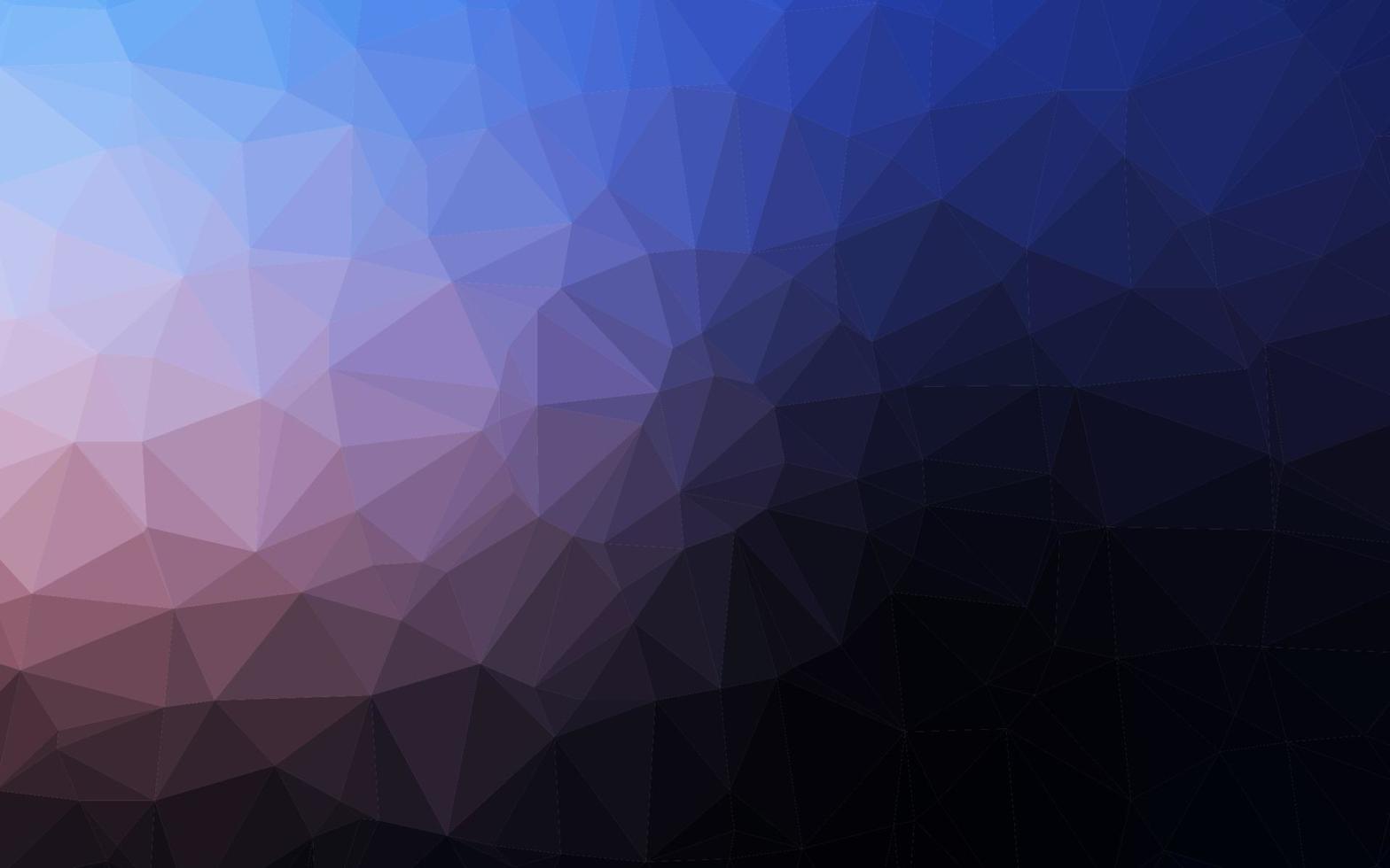 Dark Pink, Blue vector abstract polygonal cover.
