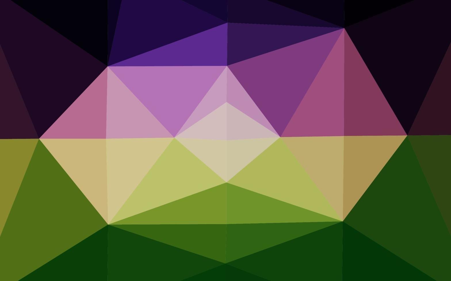 Dark Pink, Green vector low poly cover.