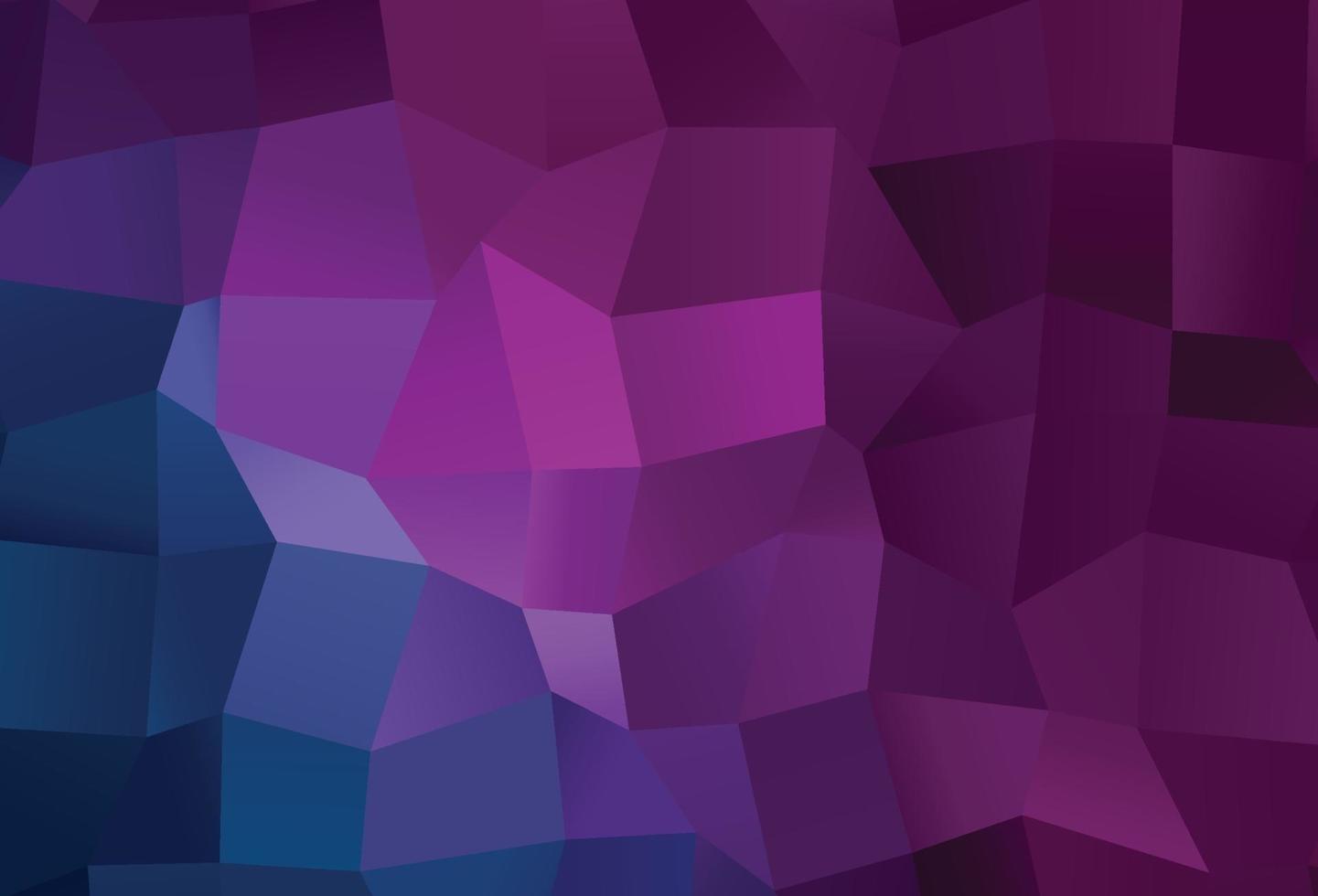 Dark Pink, Blue vector polygonal pattern.