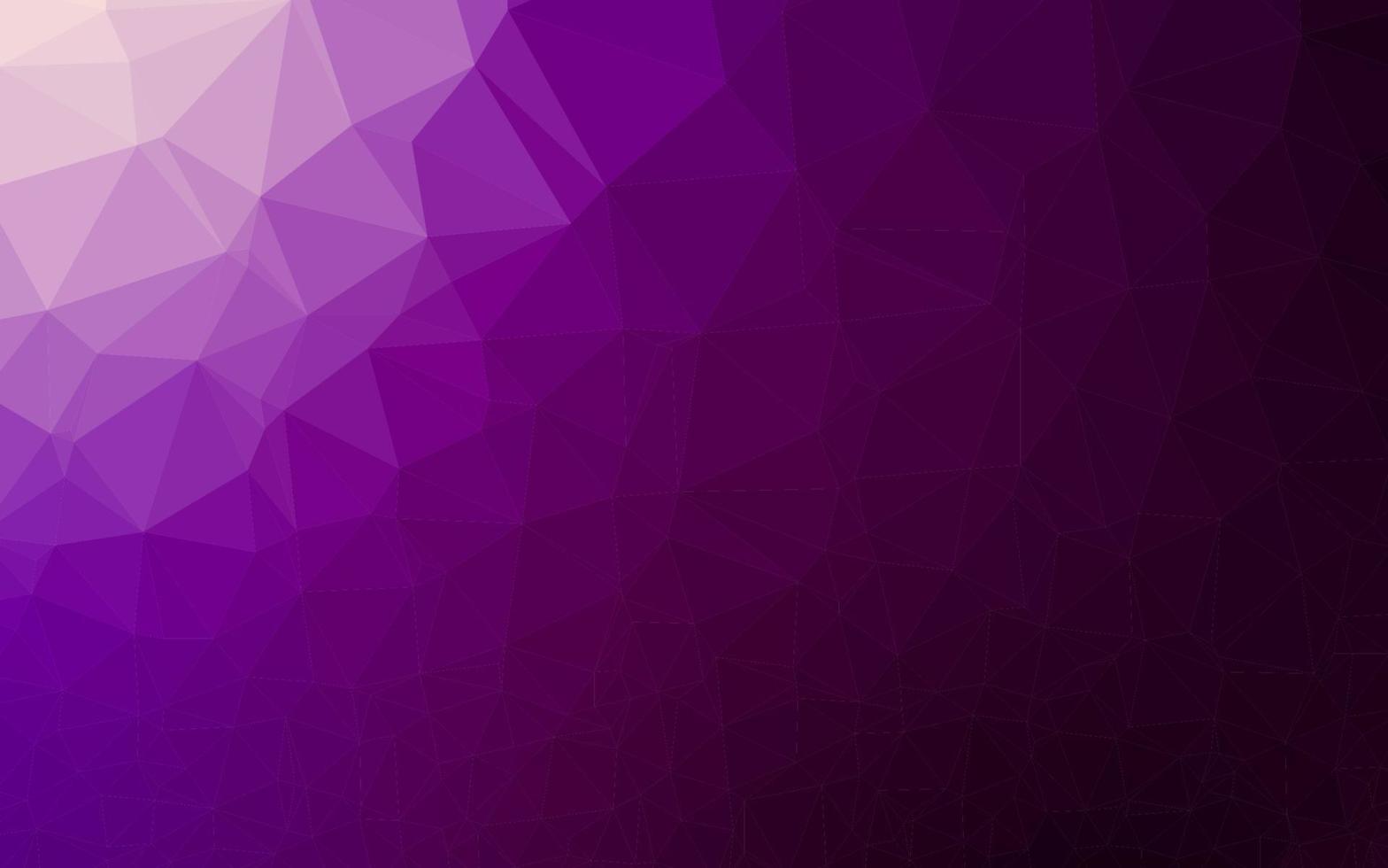 Dark Purple vector polygon abstract layout.