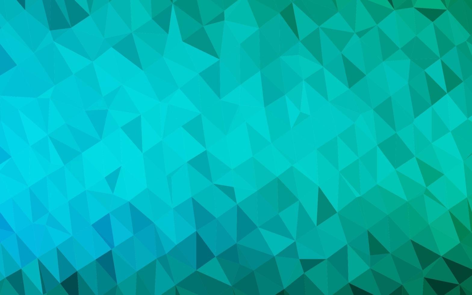 Fondo de mosaico abstracto de vector azul claro, verde.