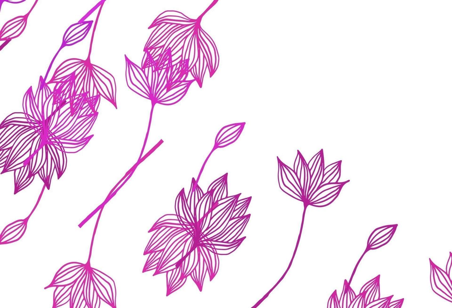 Light Pink, Blue vector doodle pattern.