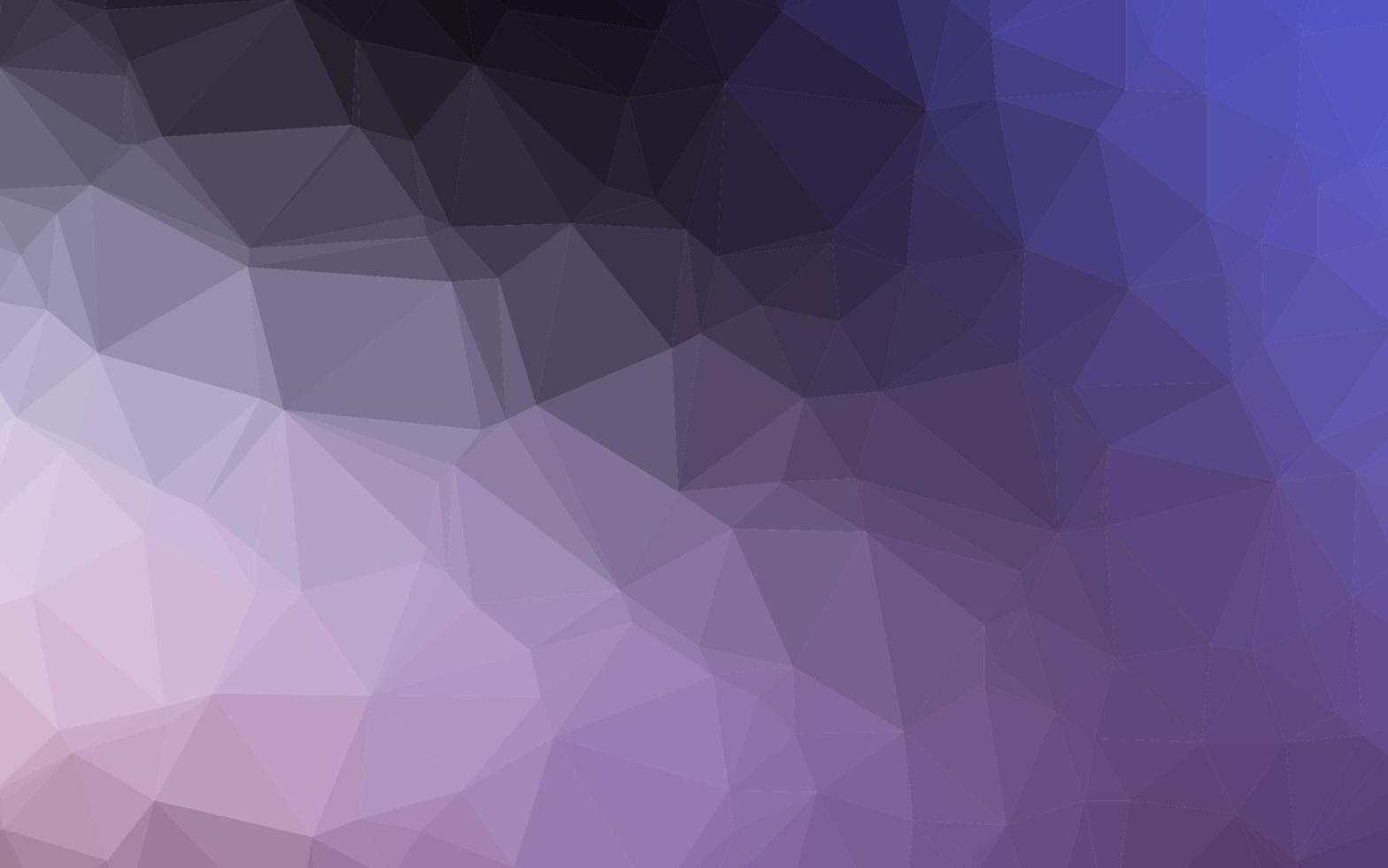 Dark Purple vector blurry triangle pattern.