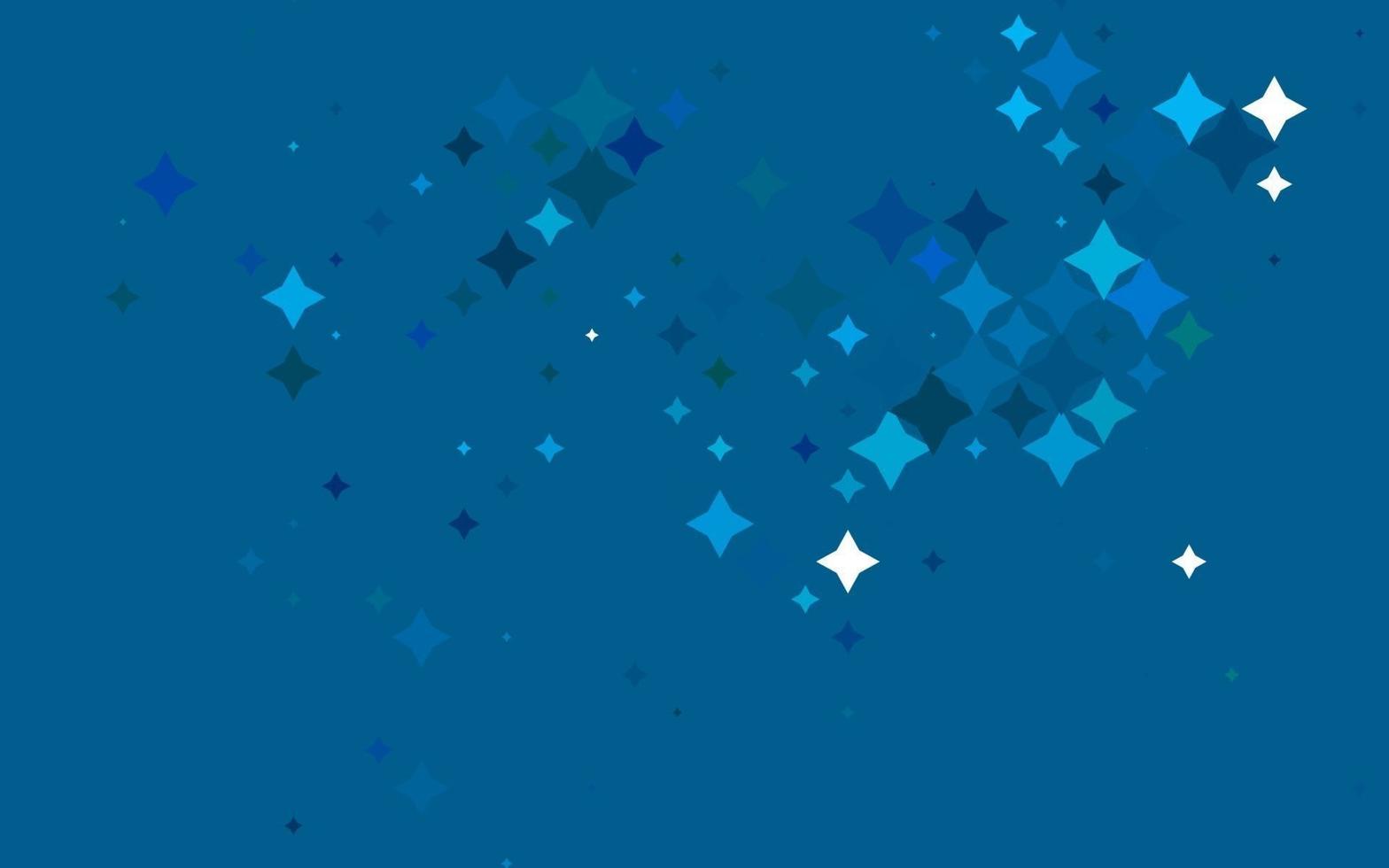 Light Blue, Green vector template with sky stars.