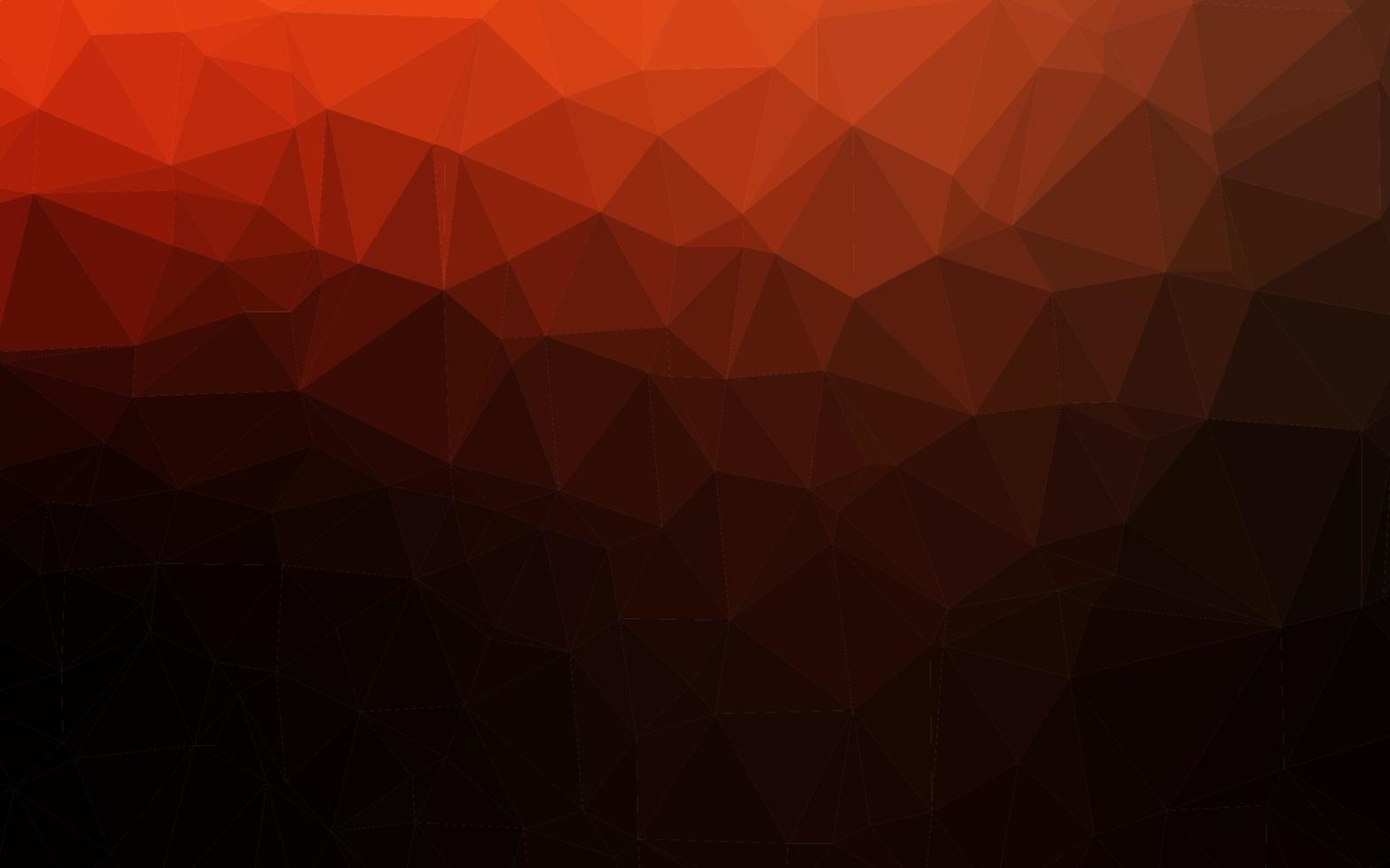 Dark Red vector abstract polygonal cover.