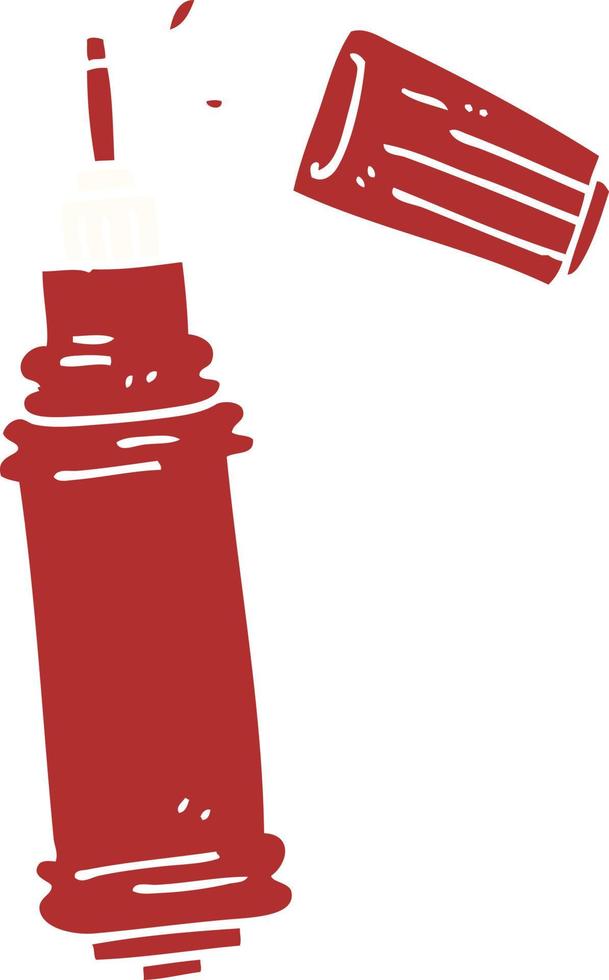 cartoon doodle ink pen vector