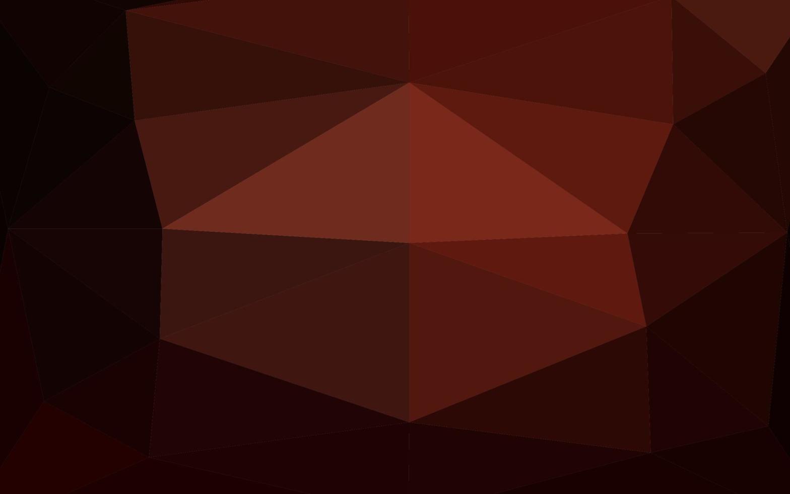 Dark Red vector shining triangular background.