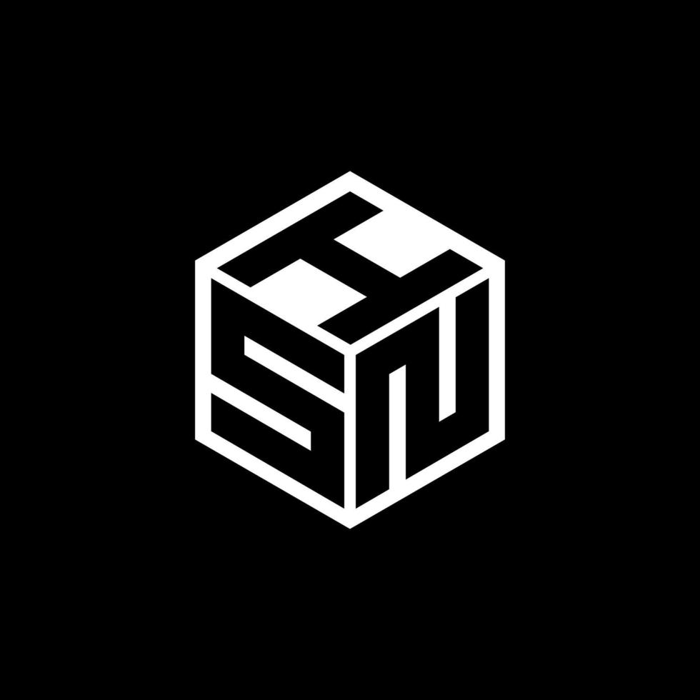 SNI letter logo design with black background in illustrator. Vector logo, calligraphy designs for logo, Poster, Invitation, etc.
