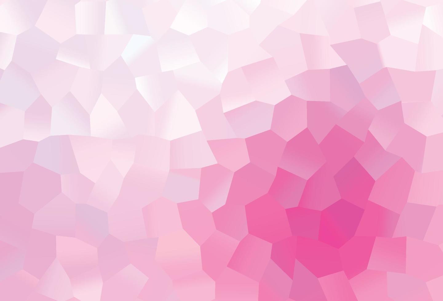 plantilla de vector rosa claro, azul en estilo hexagonal.