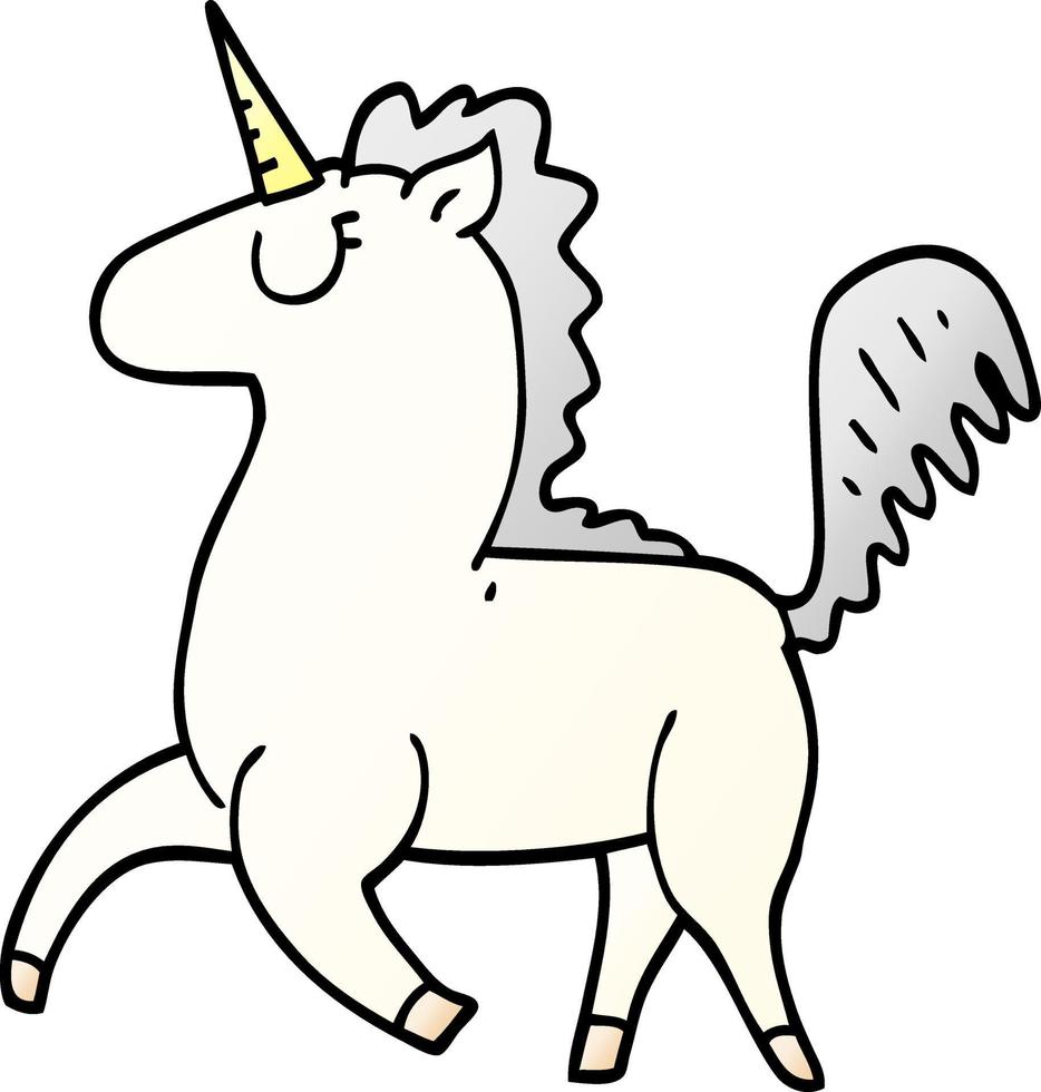 cartoon doodle unicorn vector