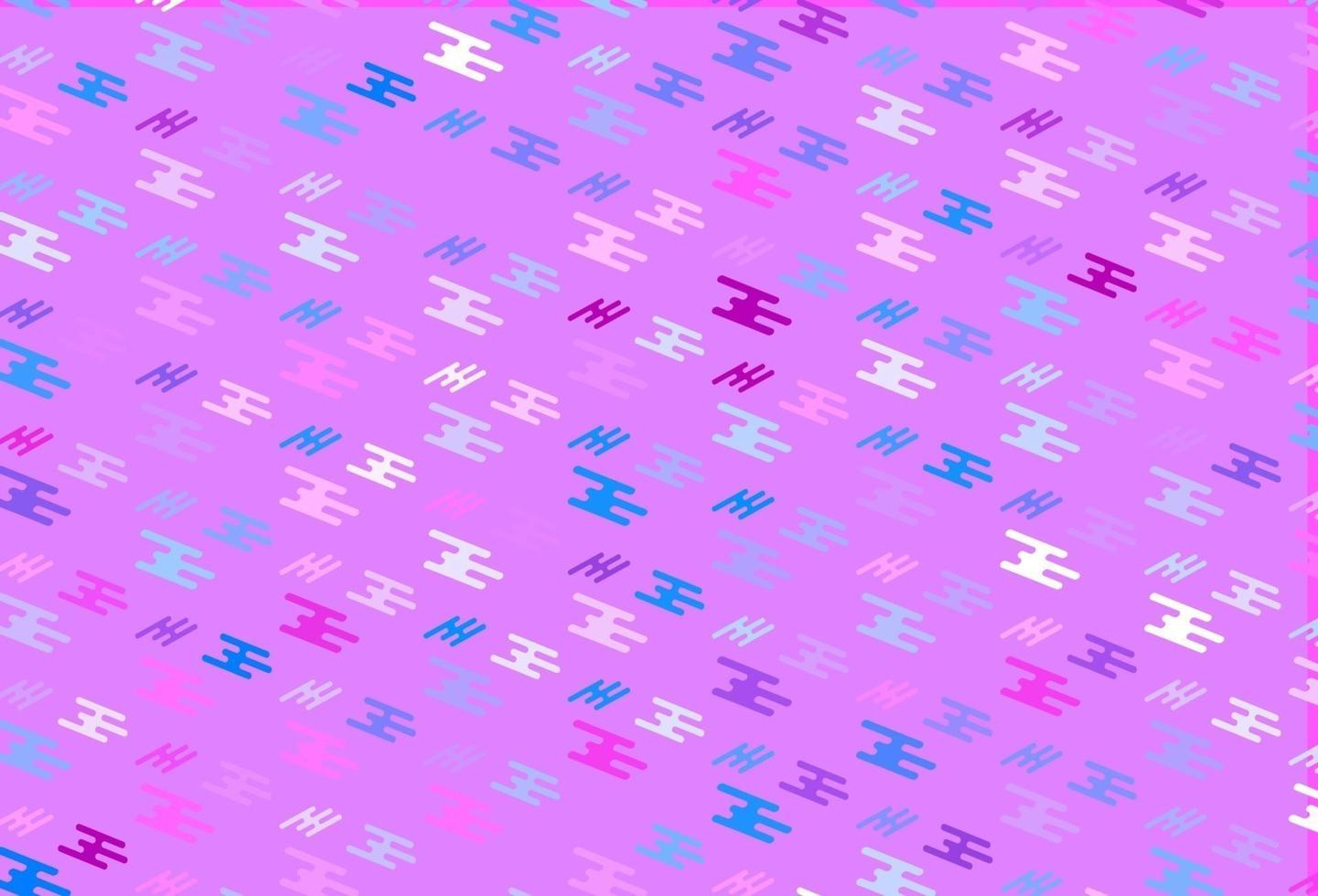Light Pink, Blue vector backdrop with long lines.