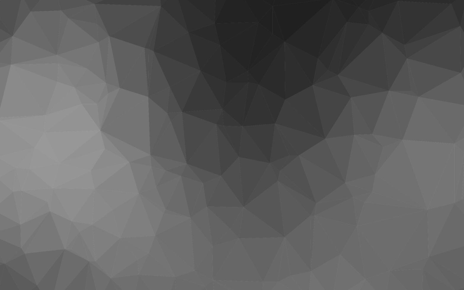 Dark Silver, Gray vector polygon abstract backdrop.