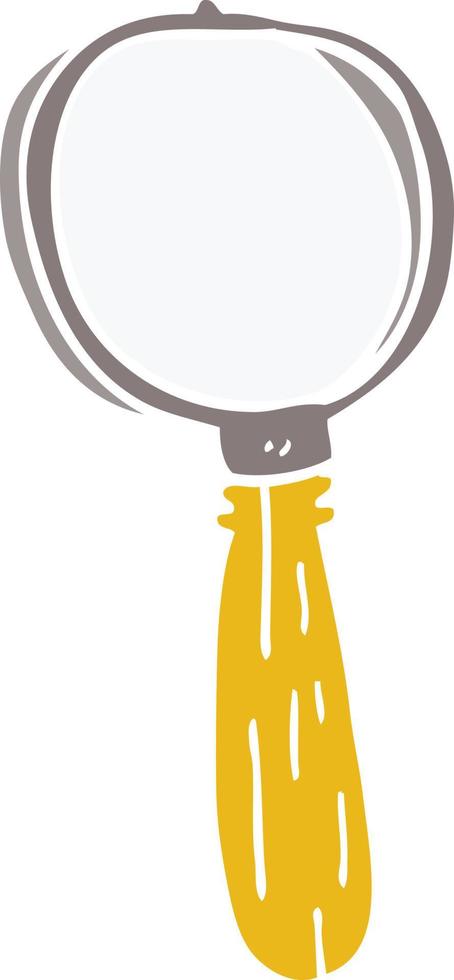 cartoon doodle magnifying glass vector