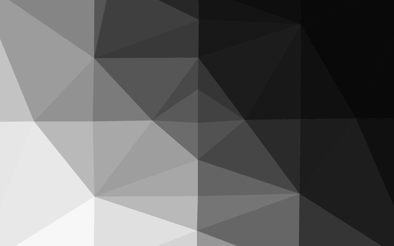 cubierta de mosaico de triángulo de vector gris plateado oscuro.