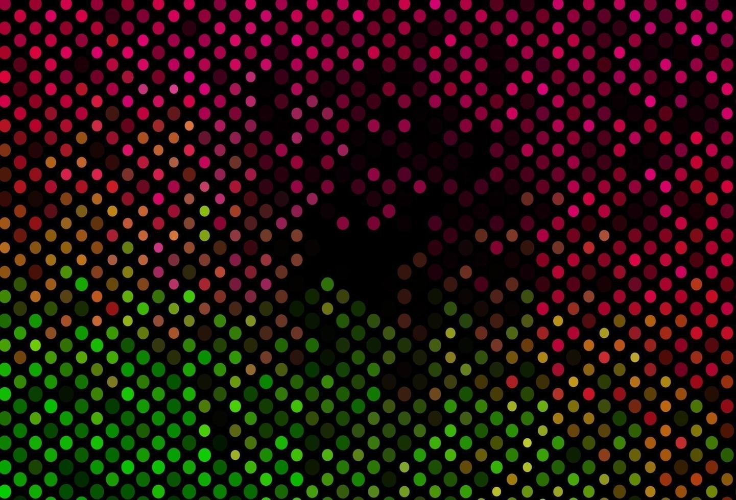 diseño vectorial de color rosa oscuro, verde con formas circulares. vector