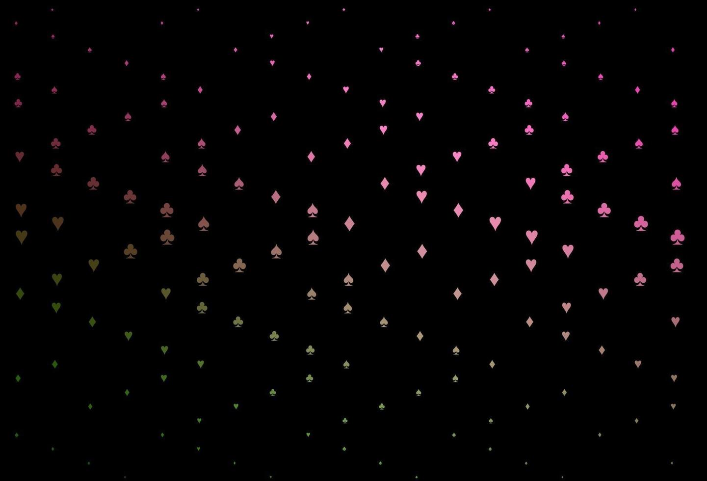 Dark Pink, Green vector texture with playing cards.