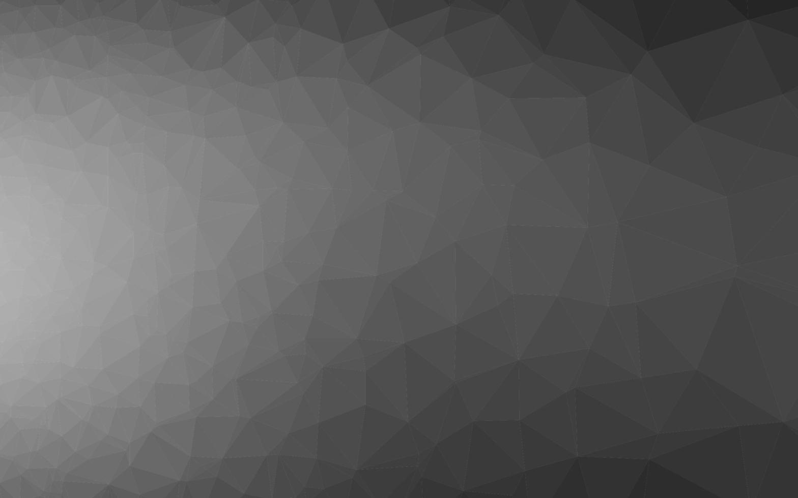 Dark Silver, Gray vector shining triangular background.
