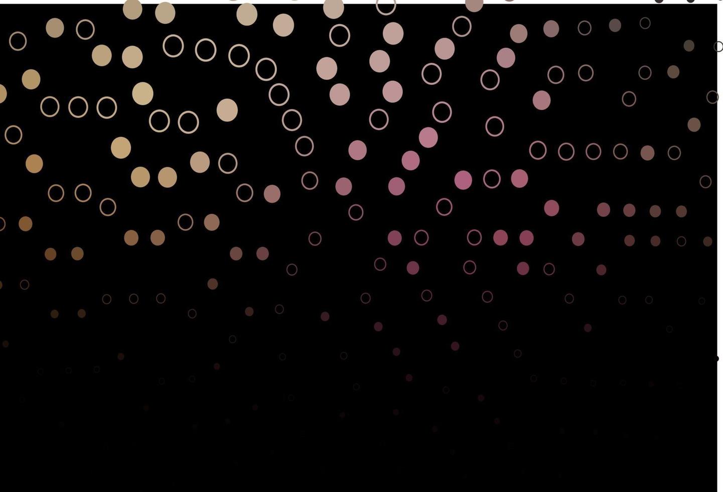 Dark Pink, Yellow vector cover with spots.