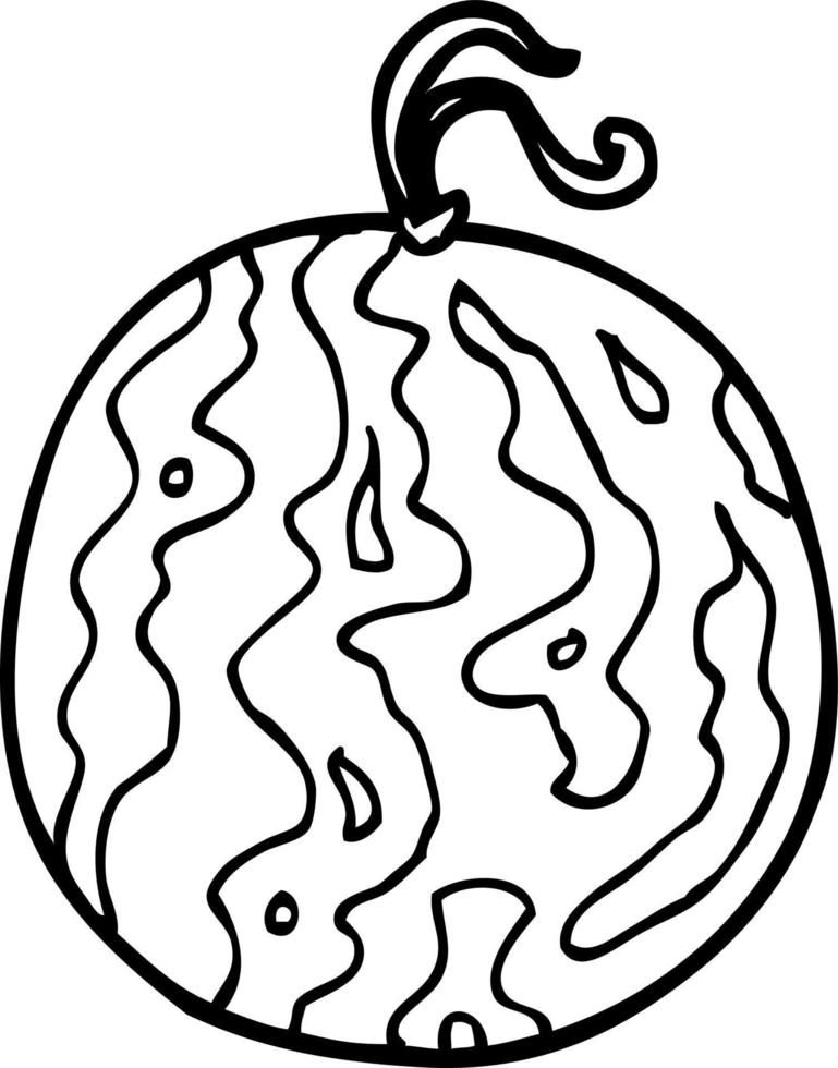 line drawing cartoon melon 12242495 Vector Art at Vecteezy