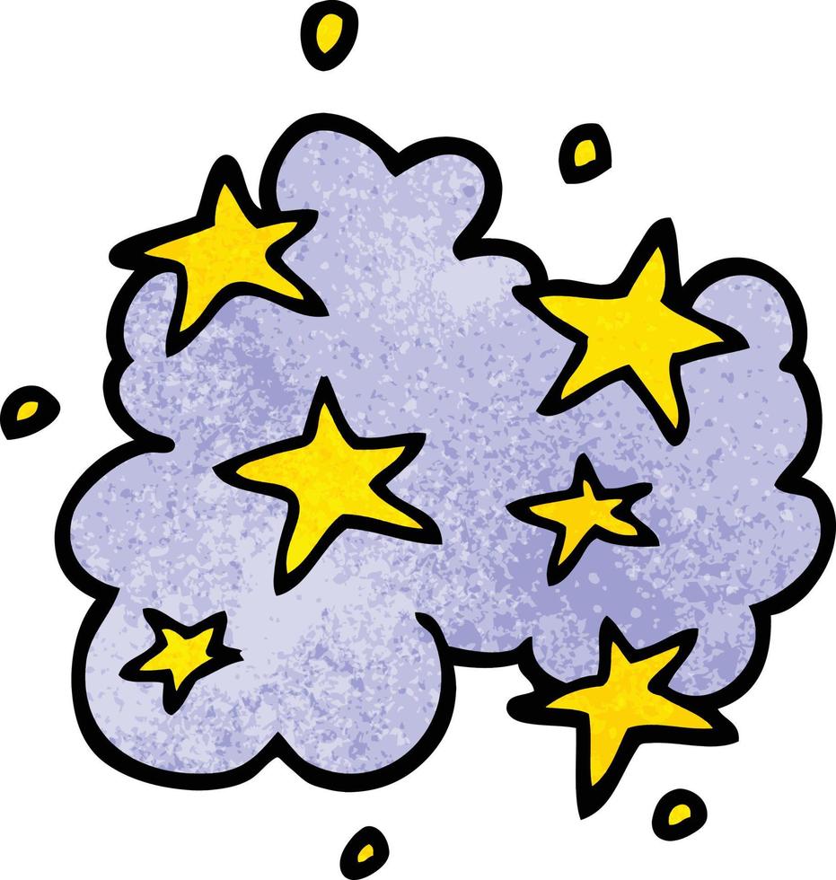 cartoon doodle magical cloud vector