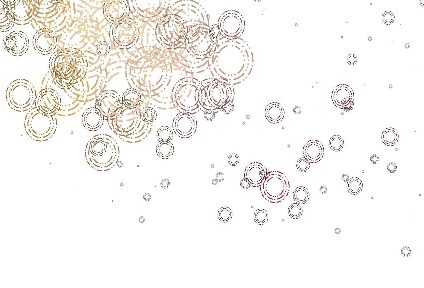 Light Pink, Yellow vector template with circles.