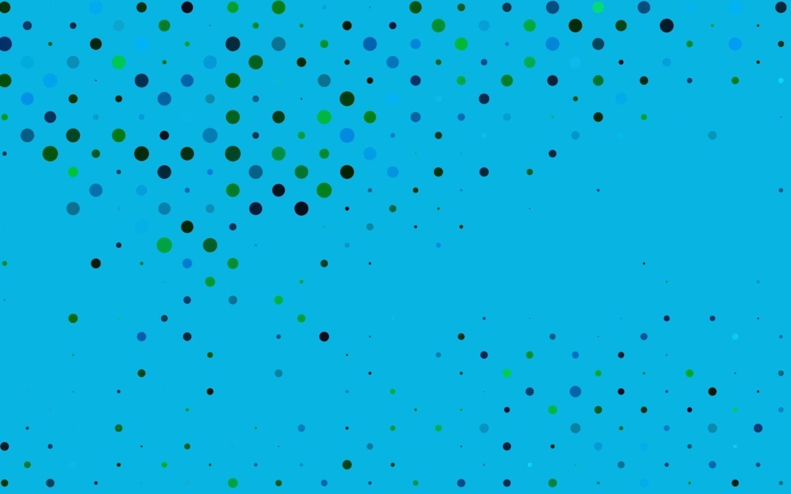 Light Blue, Green vector background with bubbles.
