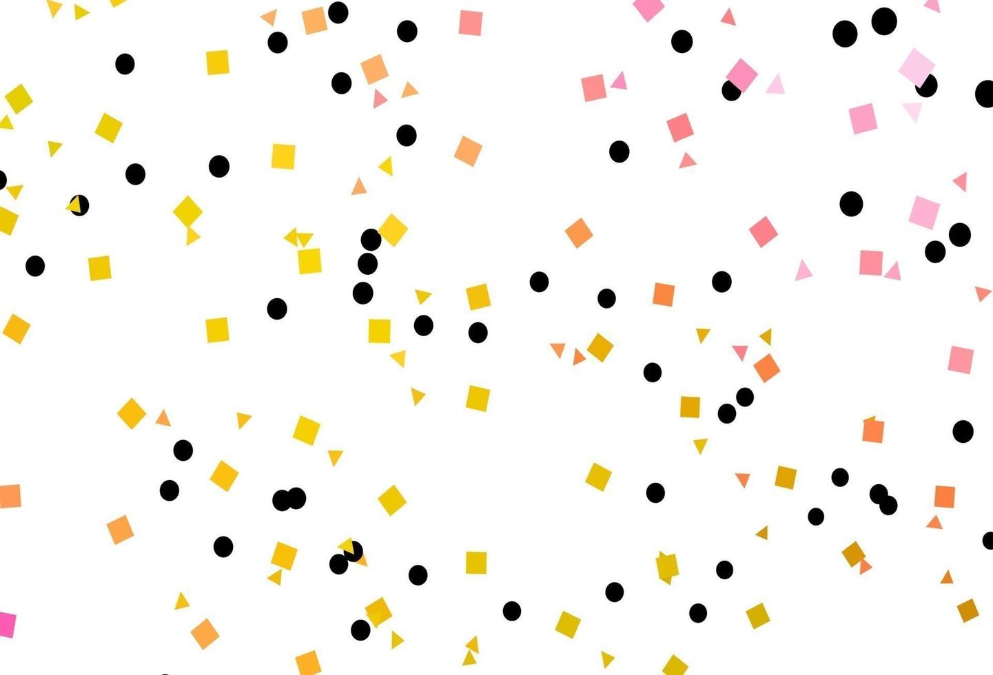 Light Pink, Yellow vector texture in poly style with circles, cubes.