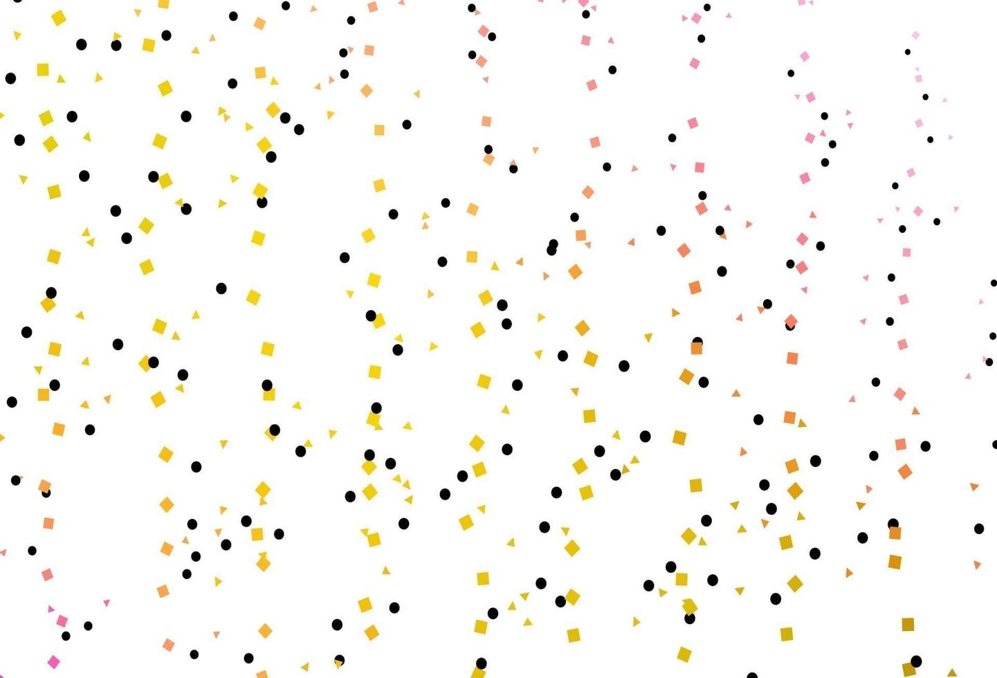 Light Pink, Yellow vector texture in poly style with circles, cubes.